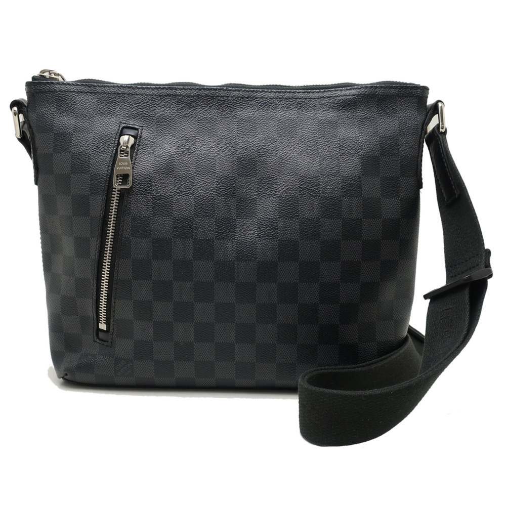 LOUIS VUITTON Damier Graphite Mick PM N41211 Shoulder Bag Black Men's 450329
